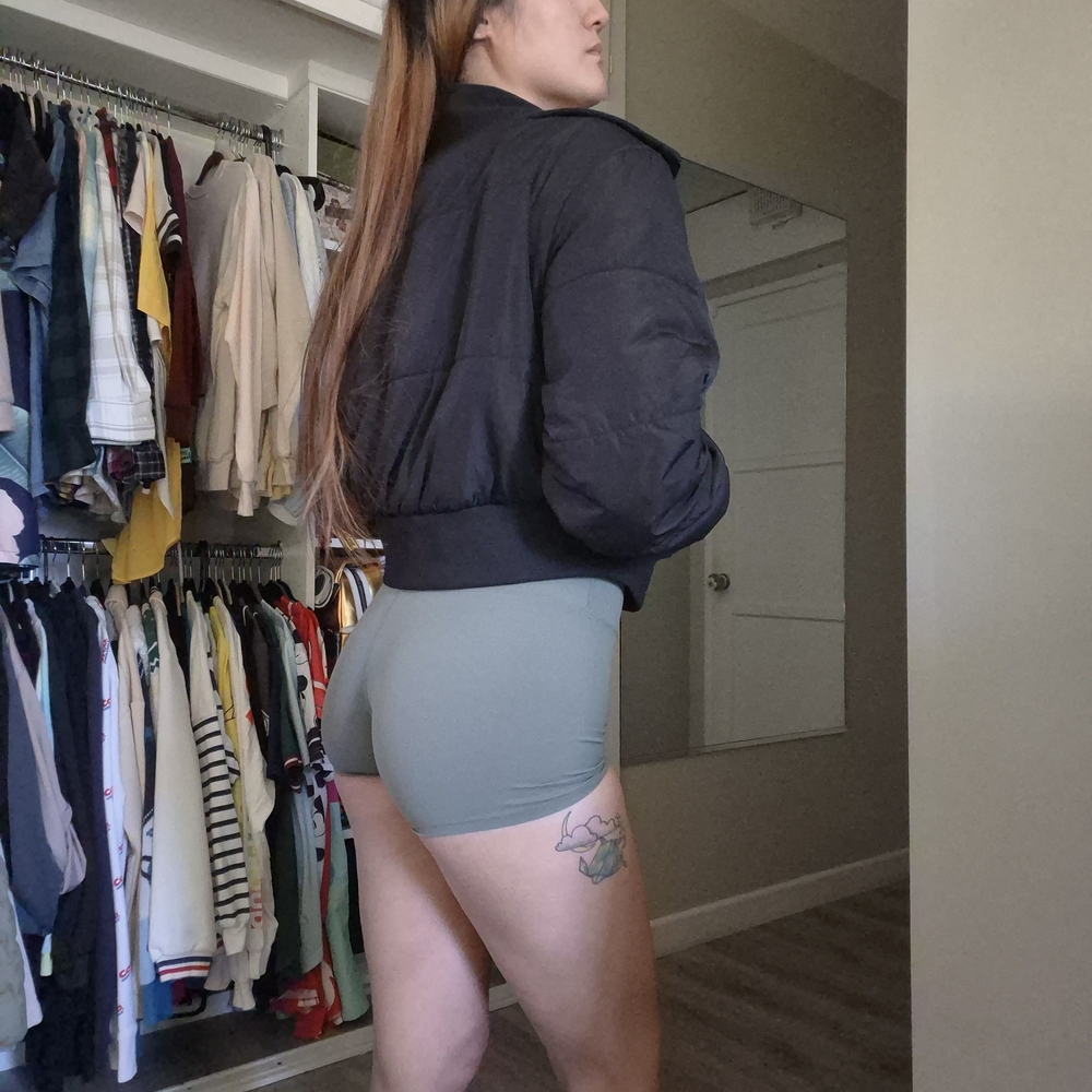 Marc New York Sage Green Bike Shorts